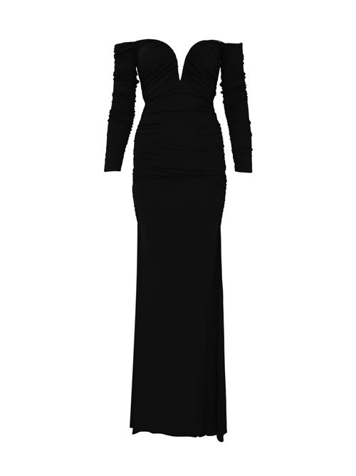 Abito Red Carpet in jersey crêpe di viscosa con drappeggi Elisabetta Franchi | ABR1061E2110